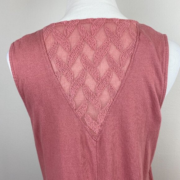 Roxy Wrap Dress 8 Pink Mauve Mini Sleeveless V-Neck Tie Rhythm Luck Lightweight - Picture 6 of 12